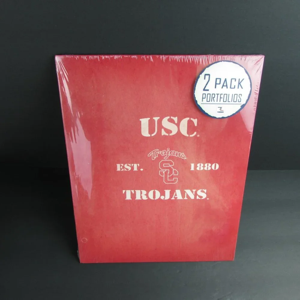 4 USC Trojans Portfolio Folders School Supplies 9.5